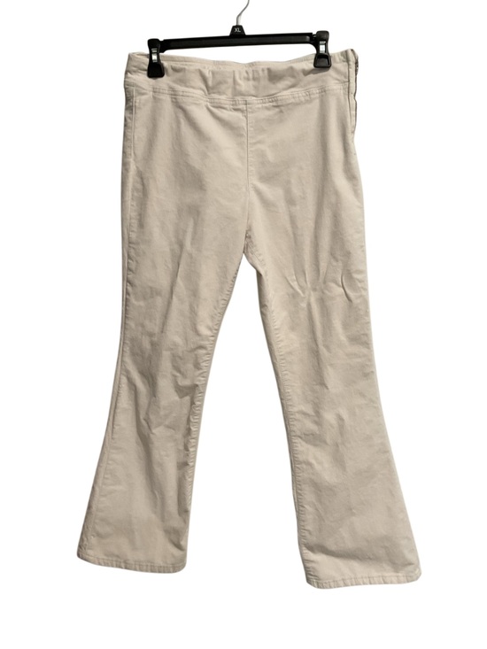 Free People Pants - Free People In My Feelings Velvet Crop Slim Flare‎ Pants White